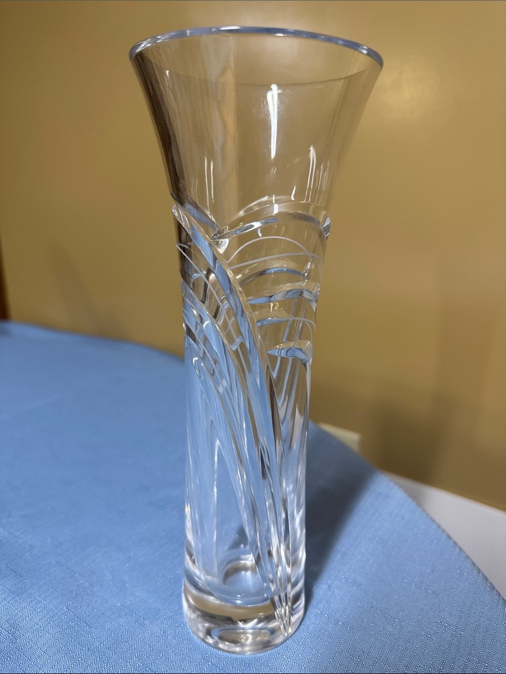 MILLER ROGASKA HEAVY CRYSTAL ODYSSEY  9.75” Vase by Reed & Barton